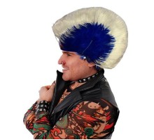 Mohican Mohawk Punk Peruk - 70 li 80 li Yıllar Peruk Model 9