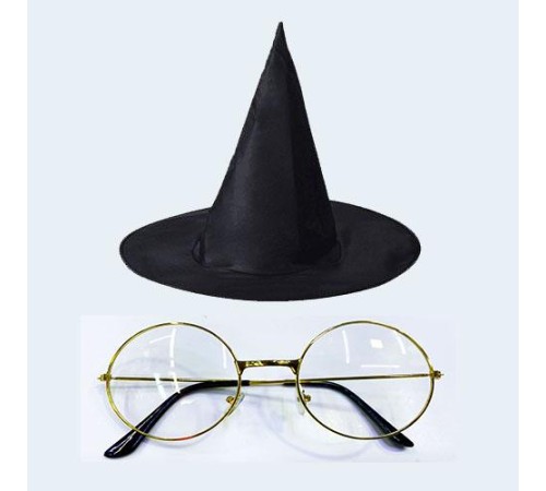 Harry Potter Büyücü Şapkası ve Büyücü Gözlüğü Harry Potter Büyücü Şapkası ve Büyücü Gözlüğü