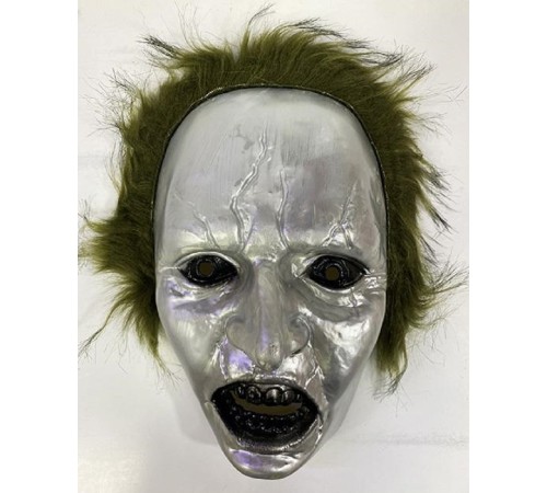 Yeşil Saçlı Plastik Michael Myers Maskesi 26x17 cm Yeşil Saçlı Plastik Michael Myers Maskesi 26x17 cm