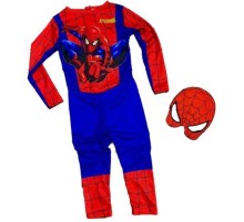 Örümcek Adam Kostümü Maskeli - Çocuk Spiderman Kostümü 5-6 Yaş