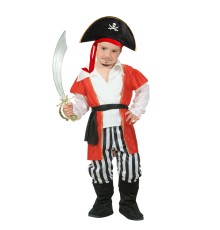 Erkek Çocuk Jack Sparrow Denizci Korsan Kostümü 4-6 Yaş