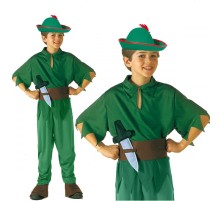 Peter Pan Kostümü - Alman Kostümü - Robin Hood Kostümü 7-9 Yaş