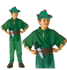 Peter Pan Kostümü - Alman Kostümü - Robin Hood Kostümü 7-9 Yaş
