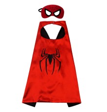 Örümcek Adam Avengers Pelerin + Maske Kostüm Seti 70x70 cm