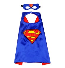 Superman Avengers Pelerin + Maske Kostüm Seti 70x70 cm