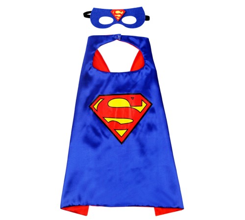 Superman Avengers Pelerin + Maske Kostüm Seti 70x70 cm Superman Avengers Pelerin + Maske Kostüm Seti 70x70 cm