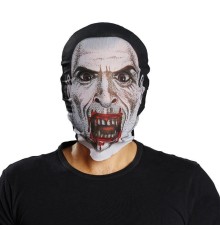 Kafaya Tam Geçmeli Bez Vampir Maskesi - Streç Korku Maskesi - 3d Baskılı Maske Model 2