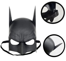 Siyah Renk Çocuk Boy Arkadan Lastikli Batman Maskesi A Kalite  20x14 cm