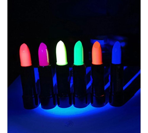 Karanlıkta Parlayan Yanan UV Neon Ruj Yüz Boyama 6 Adet 6 Renk Karanlıkta Parlayan Yanan UV Neon Ruj Yüz Boyama 6 Adet 6 Renk