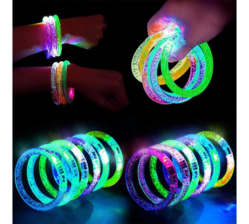 Led Işıklı Pilli Işıklı Rengarenk Bileklik Işıklı Bilezik Karışık Renk 1 Adet Led Işıklı Pilli Işıklı Rengarenk Bileklik Işıklı Bilezik Karışık Renk 1 Adet