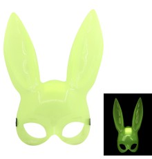 Karanlıkta Yanan Glow Floresan Tavşan Maskesi 32x22 cm
