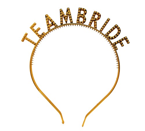 Altın Renk Team Bride Taç – Gelin ve Nedime Tacı Altın Renk Team Bride Taç – Gelin ve Nedime Tacı
