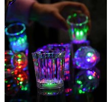 LED Işıklı Eğlence Bardakları - 3 Modlu Renk Değiştiren Bardak 12 Adet