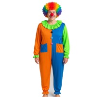 Palyaço Kostüm Seti 150 Cm Peruk + Burun + Kostüm