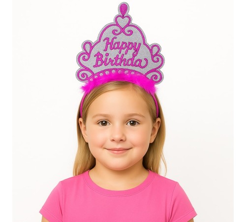 Pembe Happy Birthday Prenses Tacı – Doğum Günü Taç Aksesuarı Pembe Happy Birthday Prenses Tacı – Doğum Günü Taç Aksesuarı