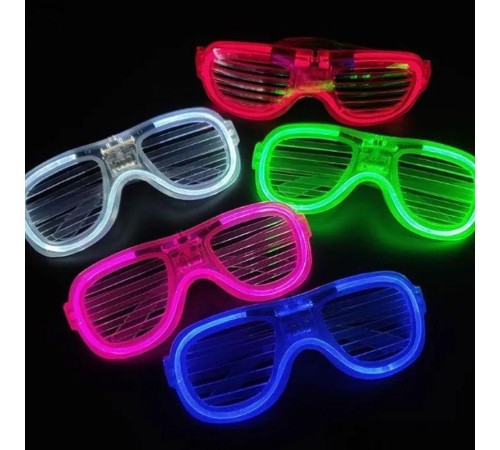 Glow Model Led Işıklı Parti Gözlüğü 3 Modlu 5 Renk 5 Adet Glow Model Led Işıklı Parti Gözlüğü 3 Modlu 5 Renk 5 Adet