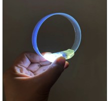 3 Modlu Pilli LED Işıklı Esnek Parti Bilekliği Beyaz