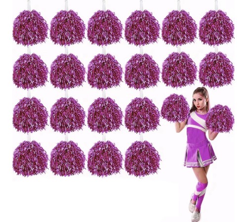 10 Çift ( 20 Adet ) Pembe Renk 23 Nisan 19 Mayıs 29 Ekim Okul Gösteri Ponponları