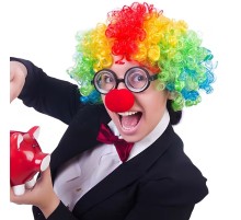 Palyaço Kostüm Aksesuar Seti 3’lü – Peruk Burun Gözlük