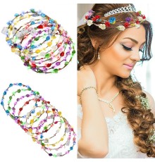 Renkli LED Çiçek Taç – 3 Işık Modlu Glow Parti Tacı