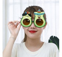 Hawaii Temalı Avokado Gözlük – Kostüm & Parti Gözlüğü