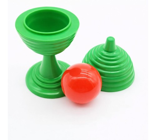 Yeşil Renk Sihirli Kupa Top Kaybetme Oyunu 7 cm