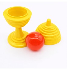 Sarı Renk Sihirli Kupa Top Kaybetme Oyunu 7 cm