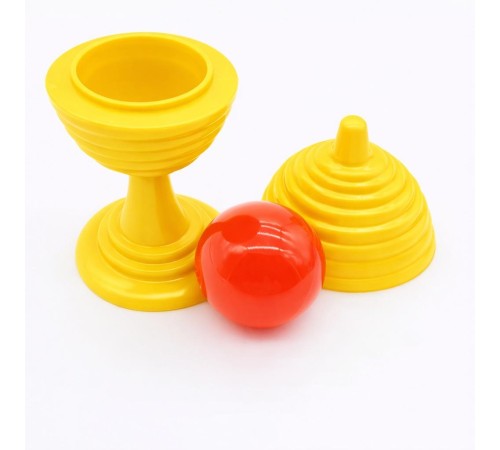 Sarı Renk Sihirli Kupa Top Kaybetme Oyunu 7 cm