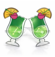 Kokteyl Bardak Parti Gözlüğü Yeşil Renk