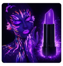 UV Neon Mor Ruj – Karanlıkta Parlayan Makyaj Boyası
