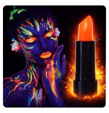 UV Neon Turuncu Ruj – Karanlıkta Parlayan Makyaj Boyası