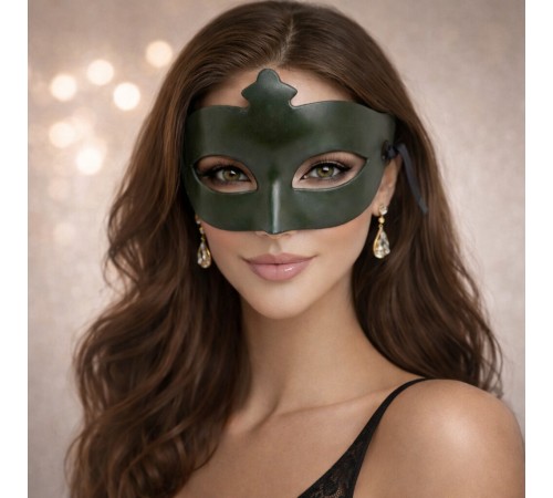 Haki Yeşil Gizemli Masquerade Maskesi
