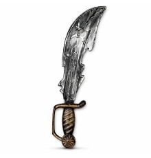 Eskitme Detaylı Plastik Korsan Kılıcı 45 cm