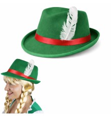 Yeşil Tüylü Alman Bavyera Şapkası