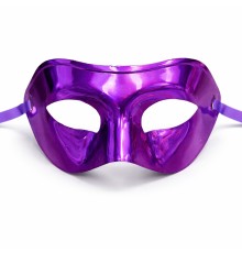 Metalize Parlak Parti Maskesi Mor Renk 16x7 cm