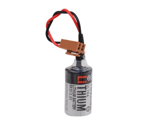 ER3V 3.6V 1/2AA Size Lithium Pil - Kahverengi Soket ER3V 3.6V 1/2AA Size Lithium Pil - Kahverengi Soket