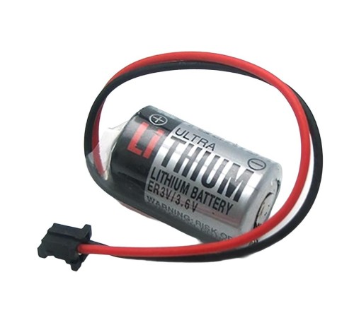 ER3V 3.6V 1/2AA Size Lithium Pil - Siyah Soket ER3V 3.6V 1/2AA Size Lithium Pil - Siyah Soket