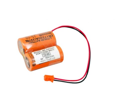 MR-BAT6V1SET 6V Liyum Pil Turuncu Soketli Kasalı MR-BAT6V1SET 6V Liyum Pil Turuncu Soketli Kasalı