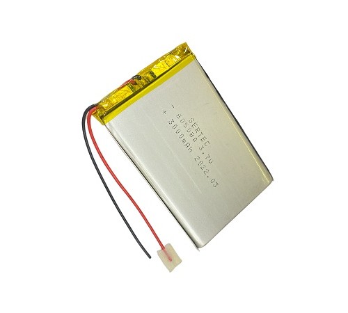 605080 3.7V 3000 mAh Li-Polymer Pil Devreli/1.5A 605080 3.7V 3000 mAh Li-Polymer Pil Devreli/1.5A