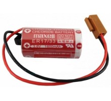 Maxell ER17/33 3.6V 2/3A Size Lithium Pil - Kahverengi Soket
