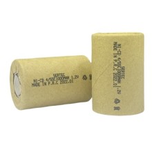 1.2V Ni-Cd  4/5 SC 1000 Mah Kağıt Şarjlı Pil 3C Başsız/Flat Head