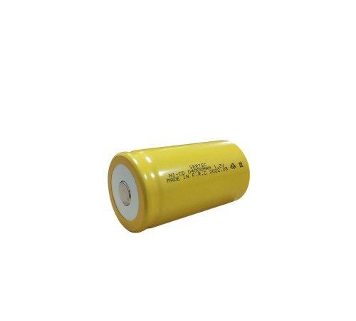 1.2V 4000 Mah - D Büyük Boy - Ni-CD Şarjlı Pil - (Başsız / Flat Head)