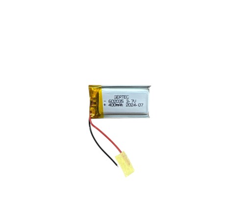 602035 3.7V 400mAh Li-Polymer Pil (Devreli/1.5A) 602035 3.7V 400mAh Li-Polymer Pil (Devreli/1.5A)