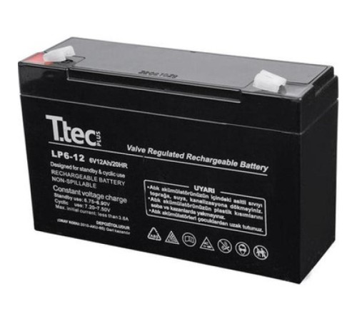6V 12 AH Kuru Bakımsız Akü