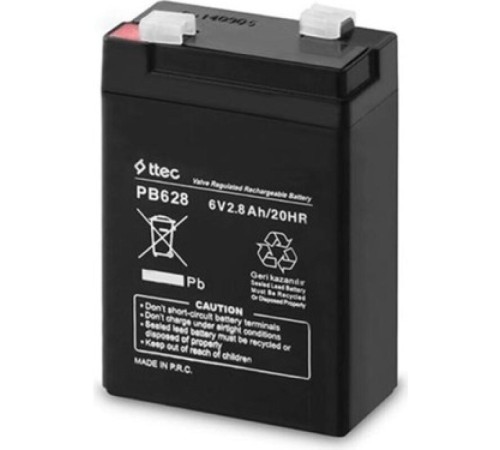 6V 2.8 AH Kuru Bakımsız Akü