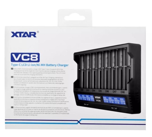 VC8 Sekizli Li-ion / NI-CD / NI-MH Pil Şarj Cihazı VC8 Sekizli Li-ion / NI-CD / NI-MH Pil Şarj Cihazı