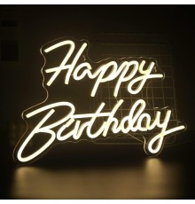 HAPPY BIRTHDAY Yazılı Neon Led