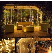 2 x 2 Perde Led Sarı Işık