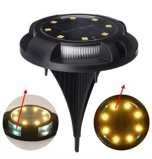 4 lü Solar Panelli Kazıklı Zemin Solar Ledi 8+4 Led Gün Işığı