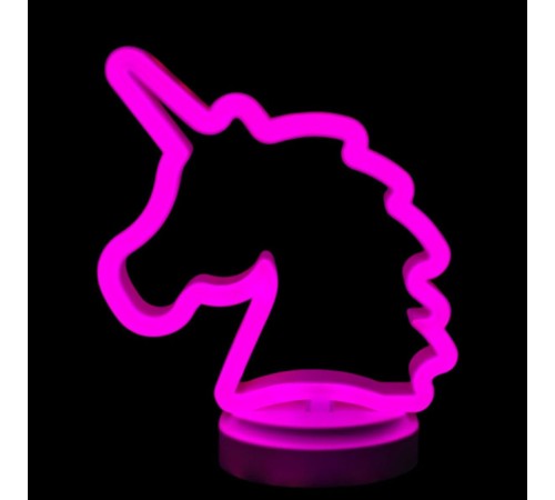 Neon Işıklı Unicorn Masa Gece Lambası Pil Usb Neon Işıklı Unicorn Masa Gece Lambası Pil Usb